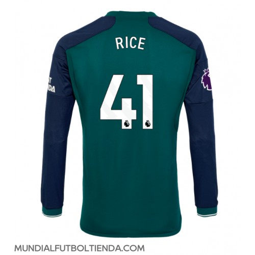 Camiseta Arsenal Declan Rice #41 Tercera Equipación Replica 2023-24 mangas largas